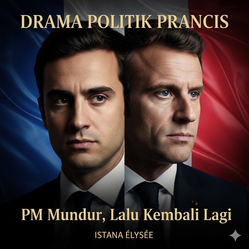 Drama Politik Prancis: PM Mundur, Lalu Kembali Lagi